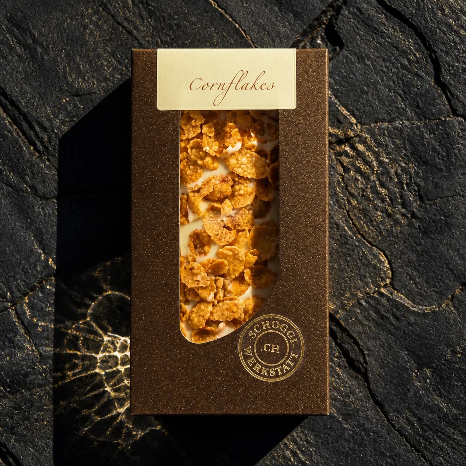 Weisse Schokolade mit Cornflakes